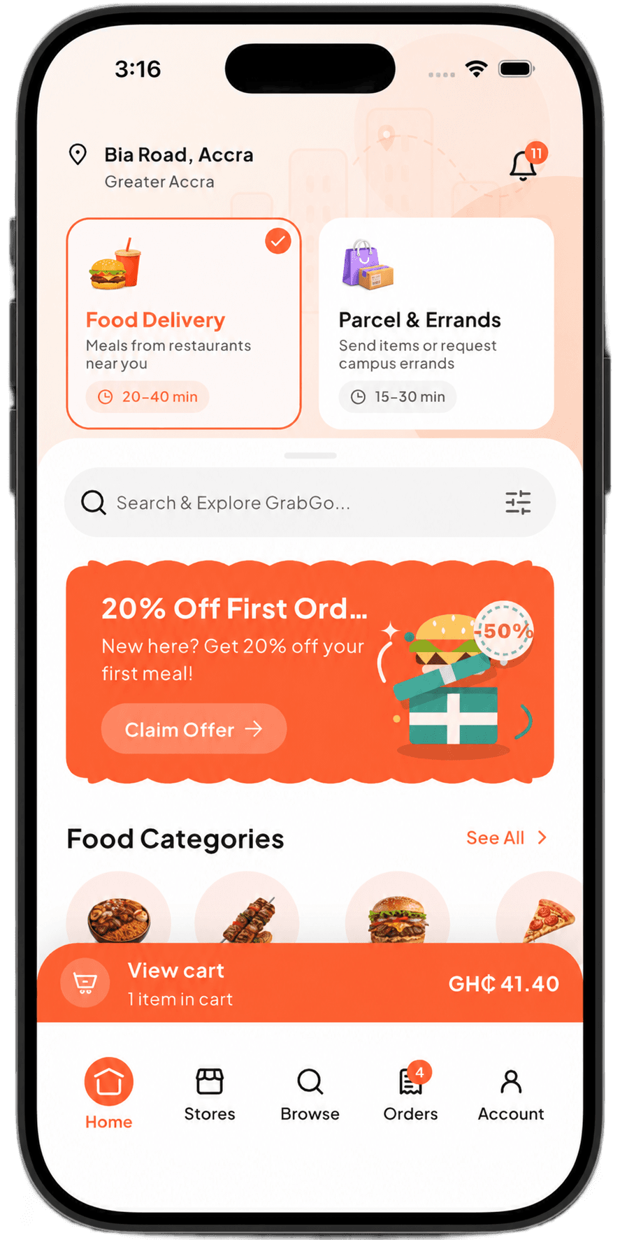 GrabGo Mockup